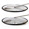 Angooni PC Convex Safety Mirror 24inch Black Wall Mount Unbreakable-1
