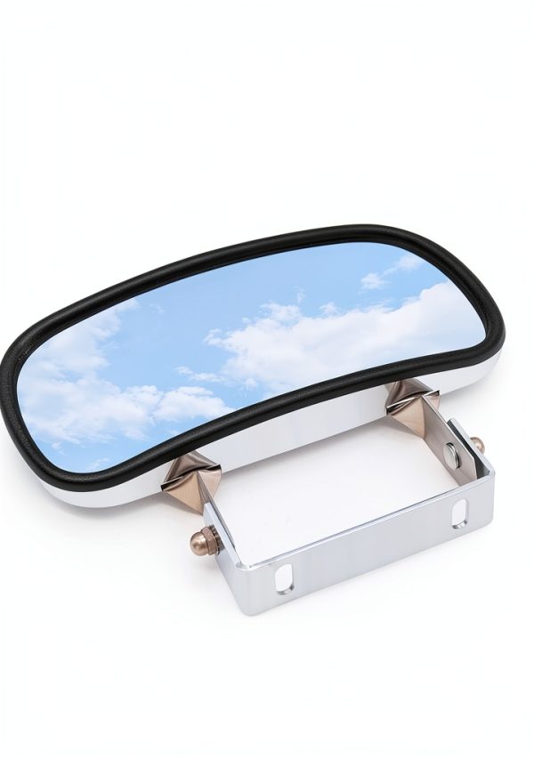 Convex Mirror TOEMIRR 8" x 4" Steel Rearview U‑Bracket-4