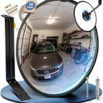 15" HD Convex Traffic Mirror Angooni Adjustable Blind Spot 15IN Black-0