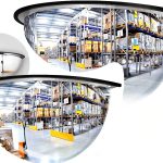 Acrylic Half Dome Blindspot Mirror Isohit 2 Pack 18in Safety Convex-0