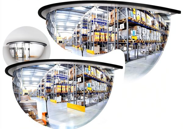 Acrylic Half Dome Blindspot Mirror Isohit 2 Pack 18in Safety Convex-0