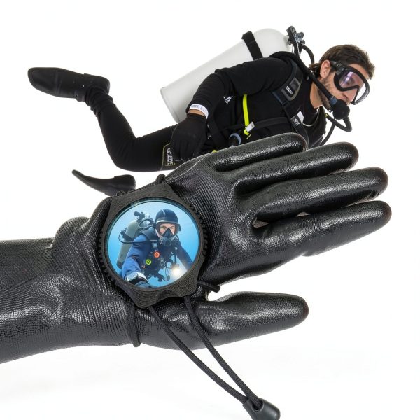 360 Observe Diving Wrist Mirror,Scuba Dive Convex Mirror with Bungee Cord for Enhanced Situational Awareness and Safety-1