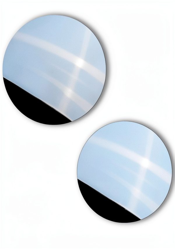 Desk Mirror 2pcs Adjustable Rear View Office Cubicle by Aogigigio 2in-0