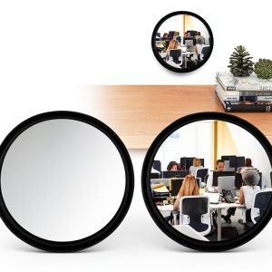 Office Cubicle Mirrors Pretwad 2.3in Swivel Monitor Mirror Black-0