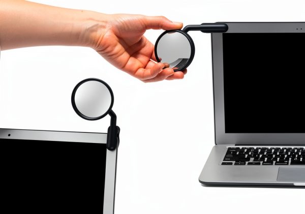 Watch-It Monitor Mirror PELEG DESIGN Clip-On Adjustable Silver Mirror-3