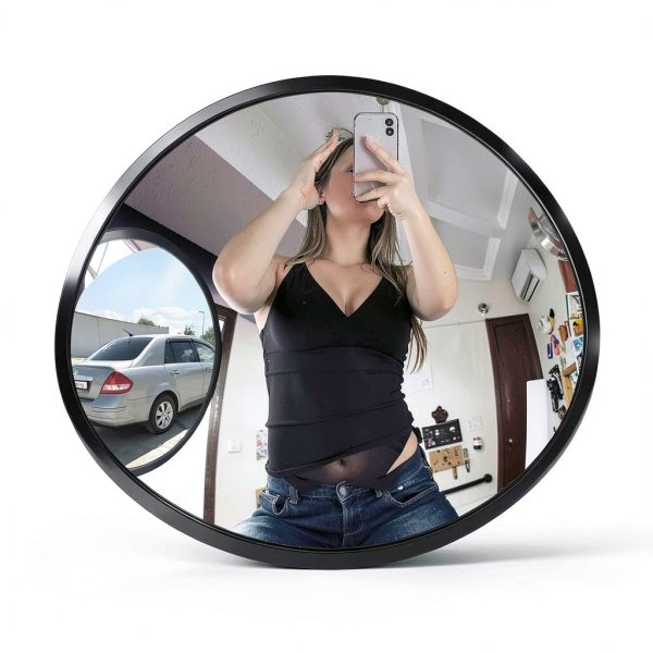 12” Acrylic Convex Mirror Adjustable Bracket Hydencamm 12in-1