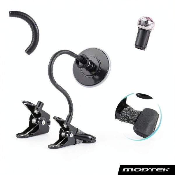 Modtek High Definition Clip-On Rear-View Mirror 3.75" Round Convex-2