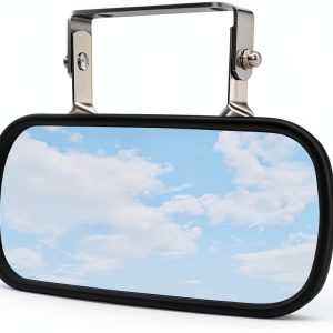 Convex Mirror TOEMIRR 8" x 4" Steel Rearview U‑Bracket-0