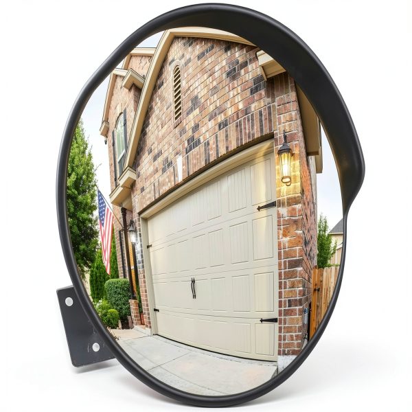 SecurityMan Large 24 Inch Convex Safety Mirror 40ft Blind Spot View-0