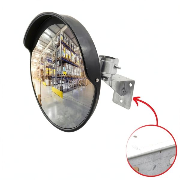 SecurityMan Large 24 Inch Convex Safety Mirror 40ft Blind Spot View-8