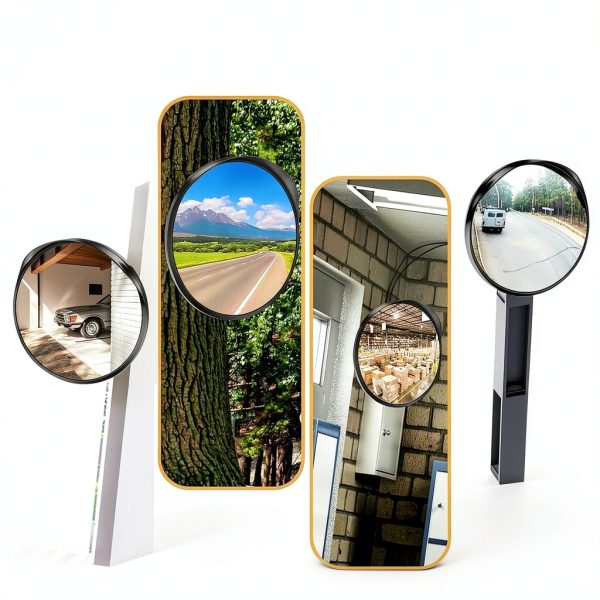 FYNPORT 18 inch Convex Security Mirror 180 degree Adjustable for-6
