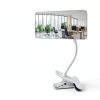 Clampable Convex Safety Mirror ZMJCGLXY White Frame 6.4×3in Adjustable-1