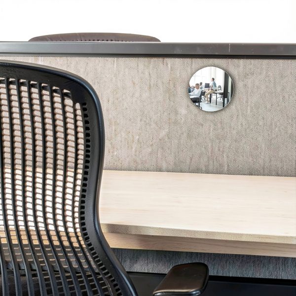 Desk Mirror 2pcs Adjustable Rear View Office Cubicle by Aogigigio 2in-4