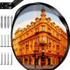 FYNPORT 18 inch Convex Security Mirror 180 degree Adjustable for-0
