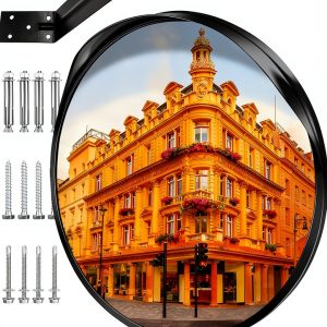 FYNPORT 18 inch Convex Security Mirror 180 degree Adjustable for-0
