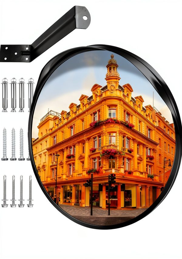 FYNPORT 18 inch Convex Security Mirror 180 degree Adjustable for-0