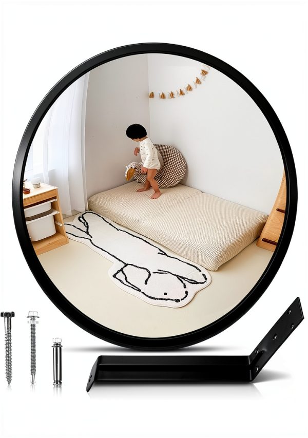 12” Acrylic Convex Mirror Adjustable Bracket Hydencamm 12in-8