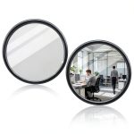Office Desk Cubicle Mirror by FdcZeyxior 2 Pcs 2.2" Wide Angle Convex-0