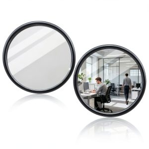 Office Desk Cubicle Mirror by FdcZeyxior 2 Pcs 2.2" Wide Angle Convex-0