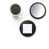 Office Cubicle Mirrors Pretwad 2.3in Swivel Monitor Mirror Black-3