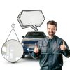 16" Convex Driveway Mirror, Upgrade Wide Angle View, Adjustable Blind Spot Mirror, Traffic Mirrors, Security Mirrors Indoor and Outdoor, Parabolic Safety Mirrors-1