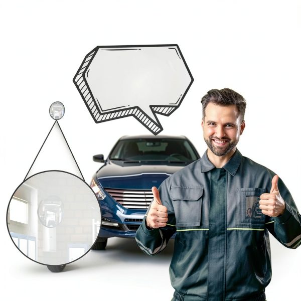 16" Convex Driveway Mirror, Upgrade Wide Angle View, Adjustable Blind Spot Mirror, Traffic Mirrors, Security Mirrors Indoor and Outdoor, Parabolic Safety Mirrors-1