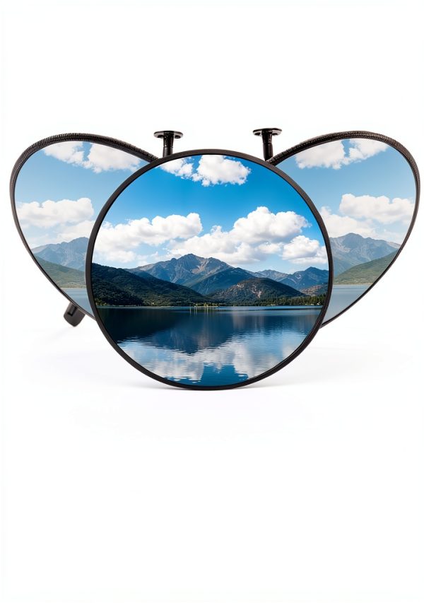 11.8 inch 2mm Thick Acrylic Convex Mirror - Adjustable Wide Angle View Indoor Security Mirror for Garage Parking Warehouse Office and Corner Security Traffic, and Addressing Corner Blind Spot Areas-1