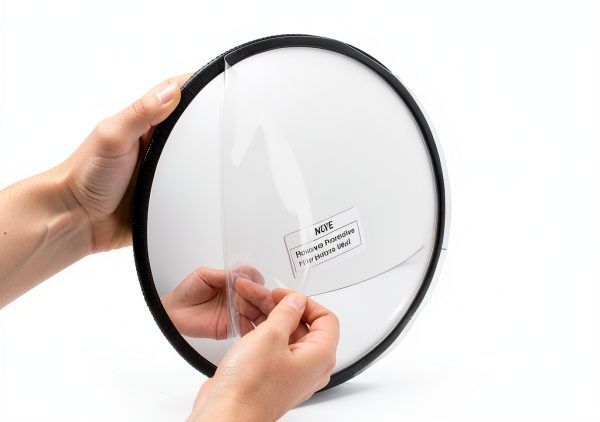11.8 inch 2mm Thick Acrylic Convex Mirror - Adjustable Wide Angle View Indoor Security Mirror for Garage Parking Warehouse Office and Corner Security Traffic, and Addressing Corner Blind Spot Areas-4