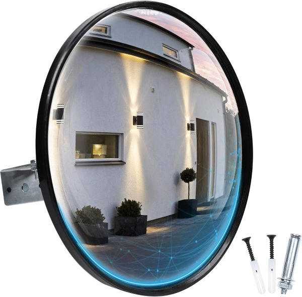 12-Inch Traffic Mirror JFIYETH Safety Mirror 160° Adjustable-0