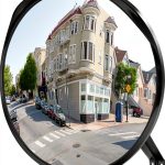 16" Convex Driveway Mirror, Upgrade Wide Angle View, Adjustable Blind Spot Mirror, Traffic Mirrors, Security Mirrors Indoor and Outdoor, Parabolic Safety Mirrors-0