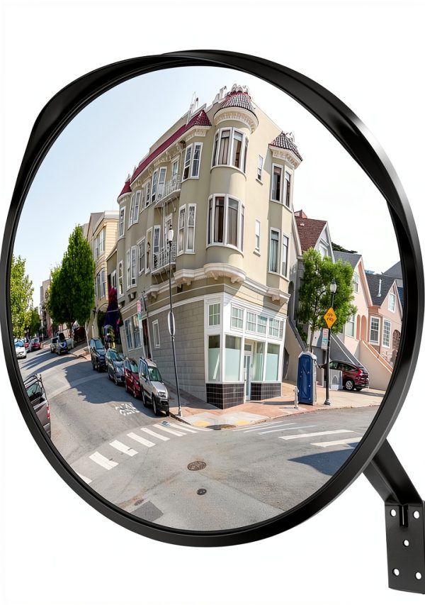16" Convex Driveway Mirror, Upgrade Wide Angle View, Adjustable Blind Spot Mirror, Traffic Mirrors, Security Mirrors Indoor and Outdoor, Parabolic Safety Mirrors-0