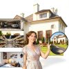 11.8 inch 2mm Thick Acrylic Convex Mirror - Adjustable Wide Angle View Indoor Security Mirror for Garage Parking Warehouse Office and Corner Security Traffic, and Addressing Corner Blind Spot Areas-7